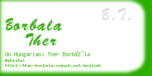 borbala ther business card